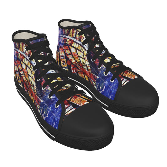 Ijele Men's Black Sole Canvas Shoes - Nutala Gallery