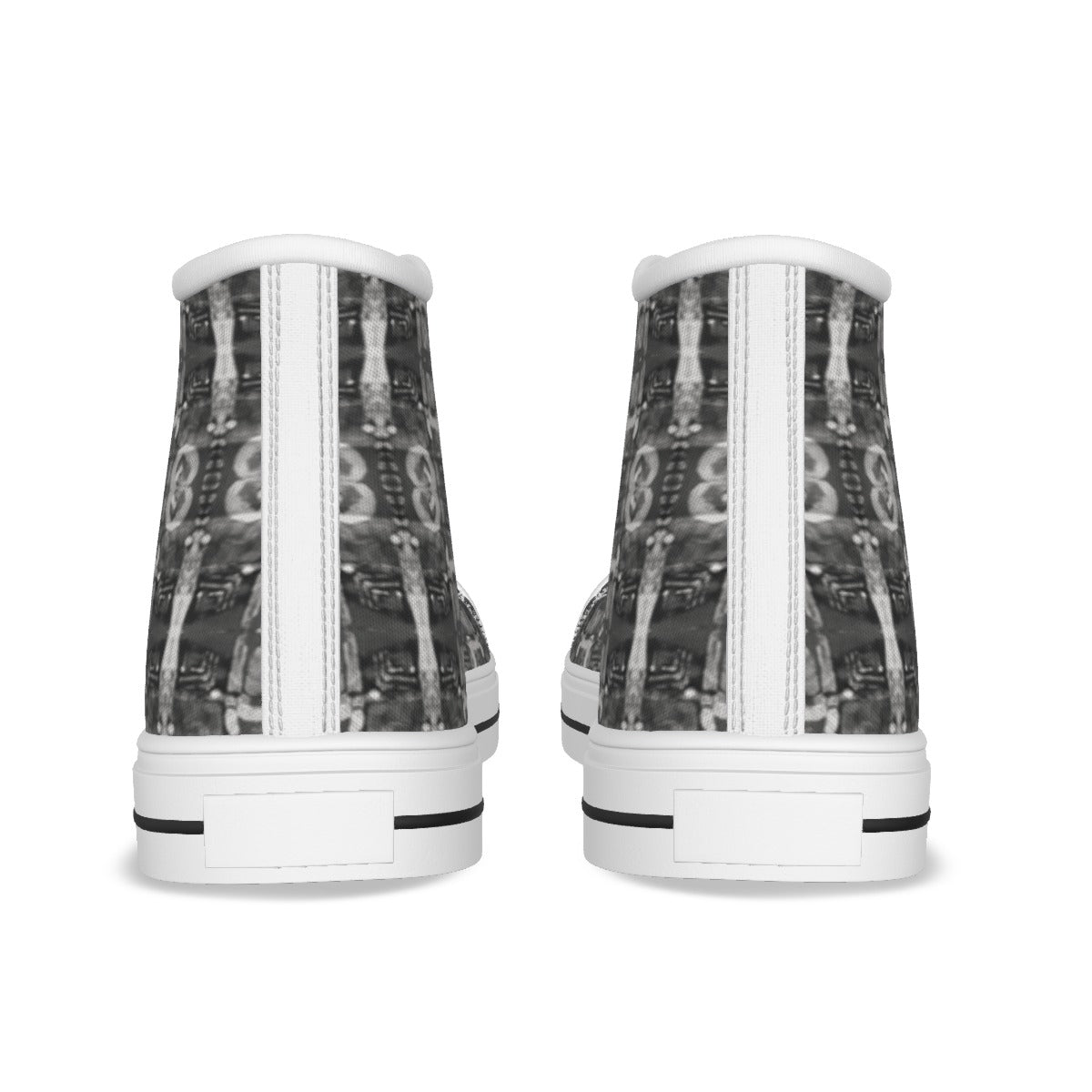Devotees Pattern - Men's White Sole Canvas Shoes - Nutala Gallery