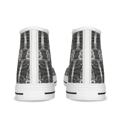Devotees Pattern - Men's White Sole Canvas Shoes - Nutala Gallery