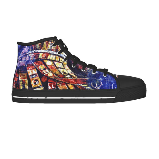 Ijele Men's Black Sole Canvas Shoes - Nutala Gallery