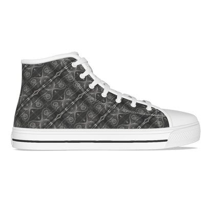 Neigbours Pattern Women's Canvas Shoes - Nutala Gallery