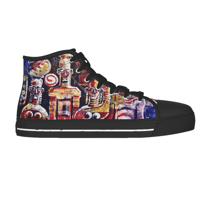 Eke Oye Afo Nkwo Men's Black Sole Canvas Shoes - Nutala Gallery