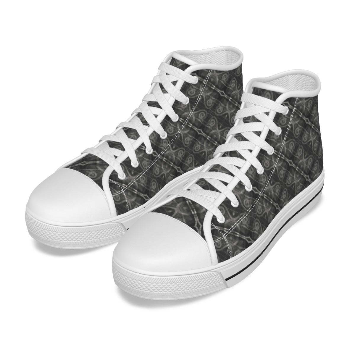 Neigbours Pattern Women's Canvas Shoes - Nutala Gallery