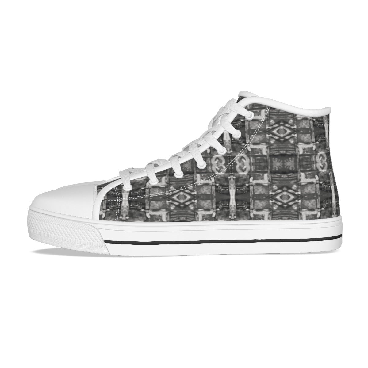 Devotees Pattern - Men's White Sole Canvas Shoes - Nutala Gallery
