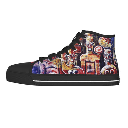 Eke Oye Afo Nkwo Men's Black Sole Canvas Shoes - Nutala Gallery