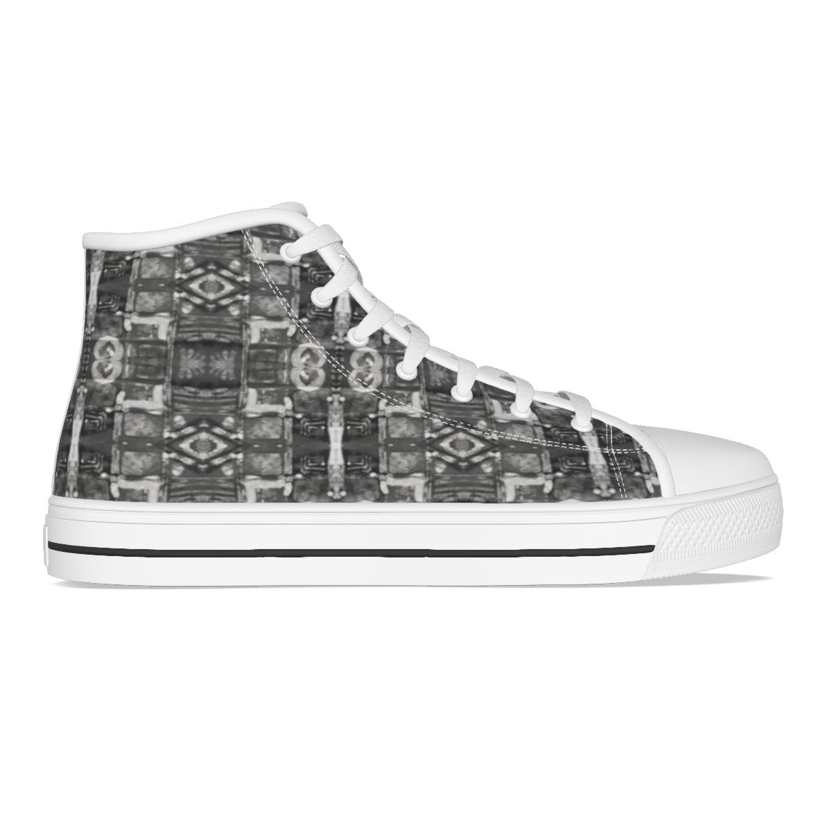 Devotees Pattern - Men's White Sole Canvas Shoes - Nutala Gallery