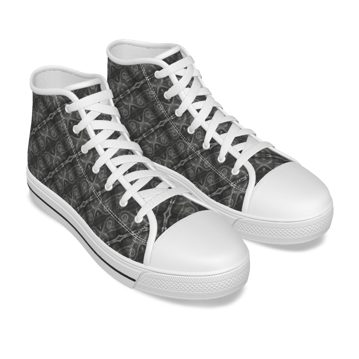 Neigbours Pattern Women's Canvas Shoes - Nutala Gallery