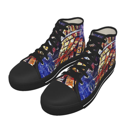 Ijele Men's Black Sole Canvas Shoes - Nutala Gallery