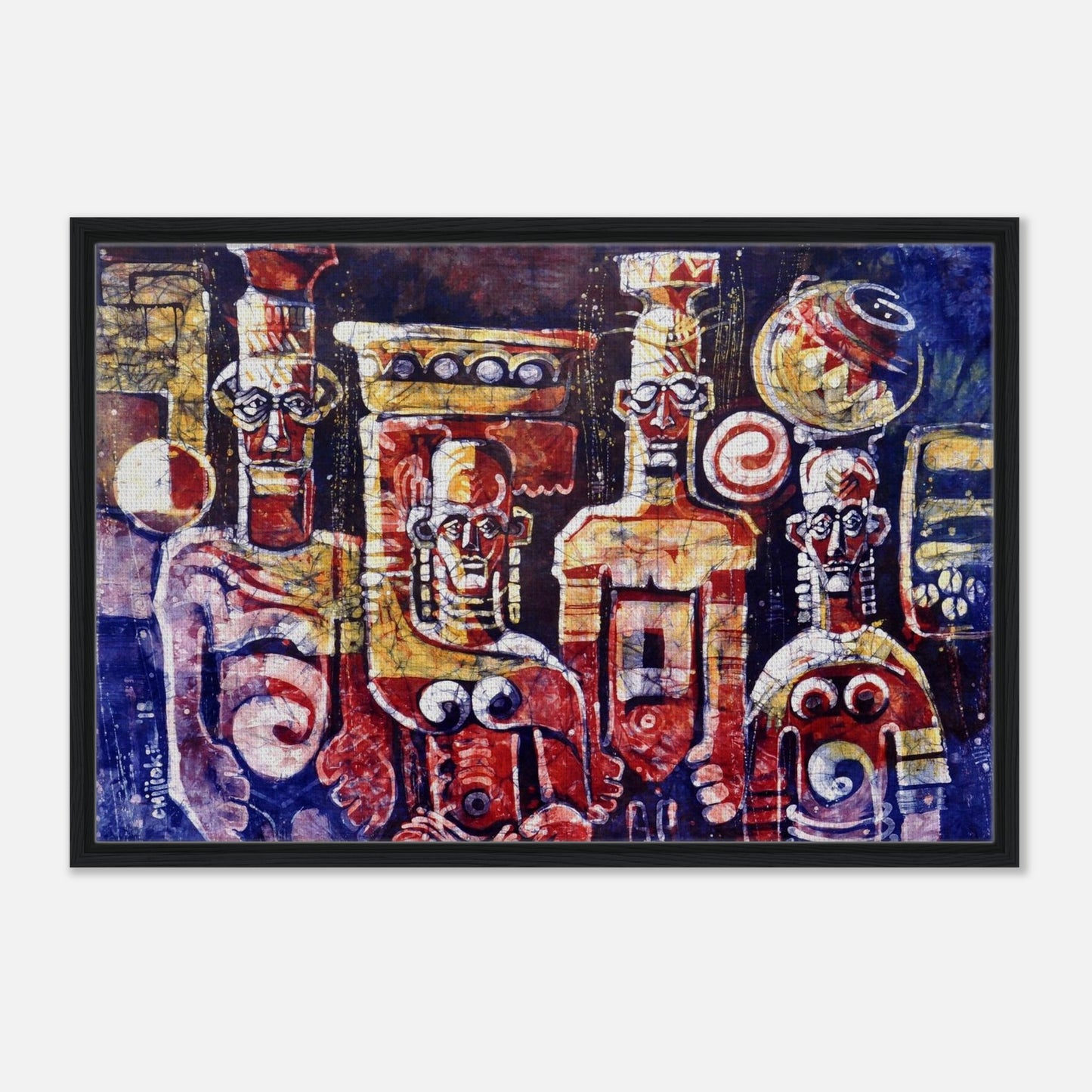 Eke Oye Afo Nkwo (2018) - Framed Canvas - Nutala Gallery